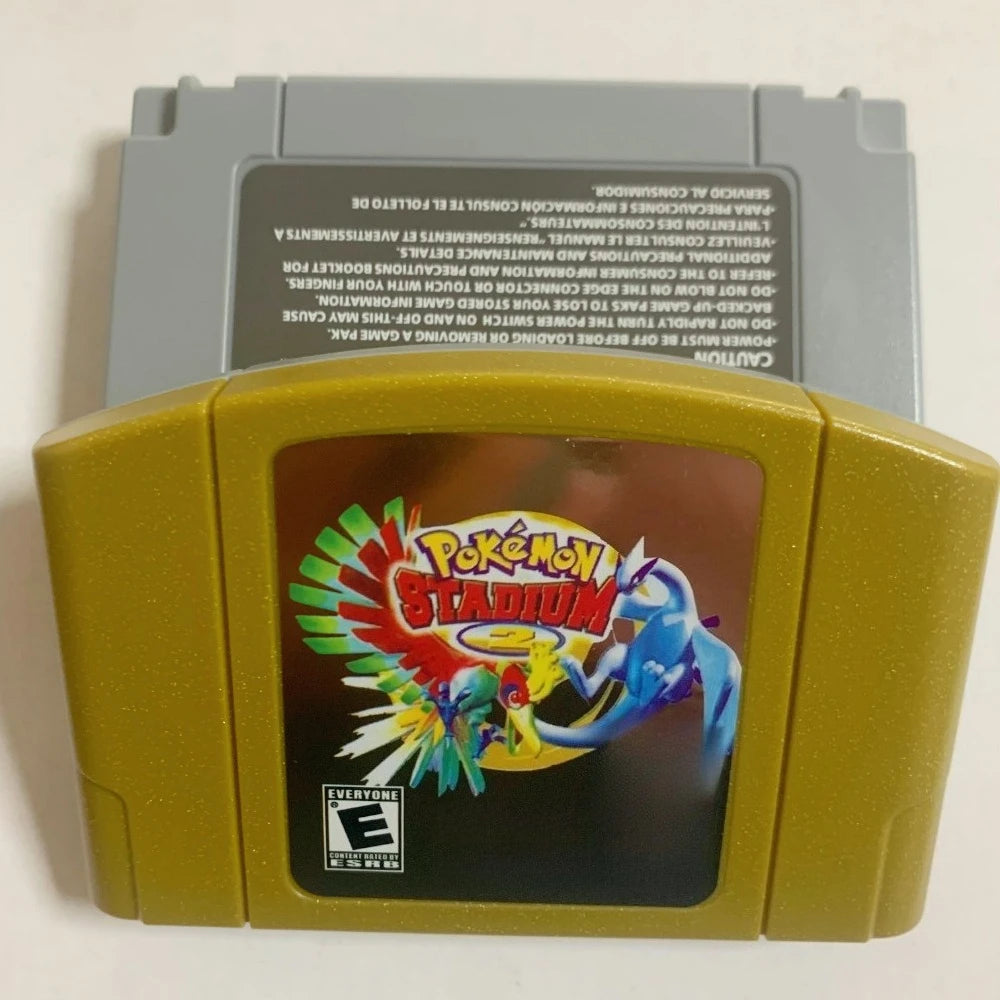 N64 Game Cassette, US Version,Pokémon  1/2 , 64-bit English Game Cassette,Retro Game， Collection Hobbies, Toy Gifts