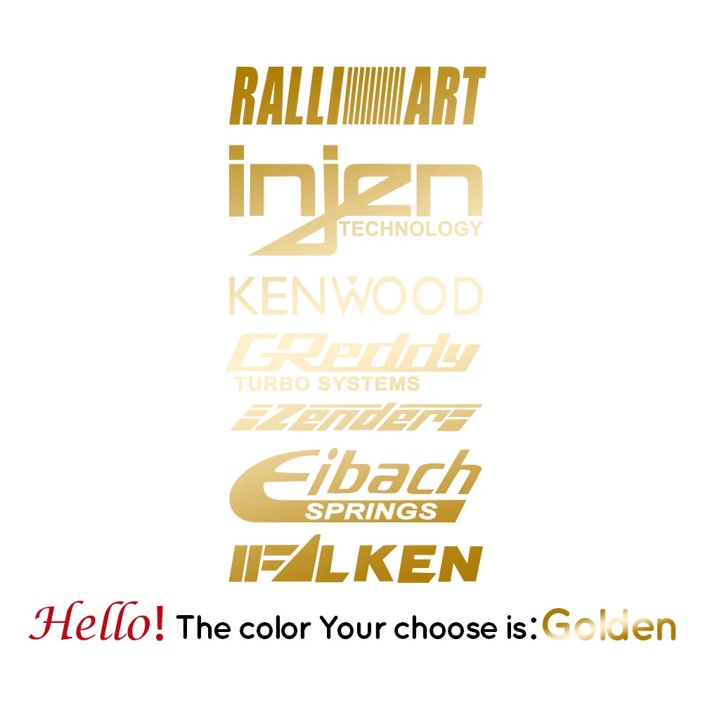 1pc Funny injzn kenwood text bike sticker Car Stickers And Decals Carbon Sticker Auto Sticker Home Decor Wall Stickers