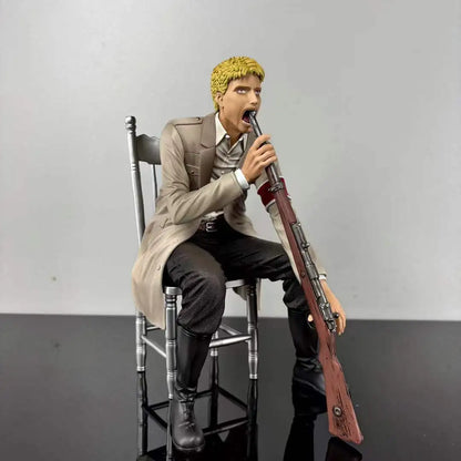 【C4 STUDIO】20cm/7.87 Inch Anime Attack on Titan Reiner Braun GK Figure Standing Statue Ornament Collectible Model Toy Gift