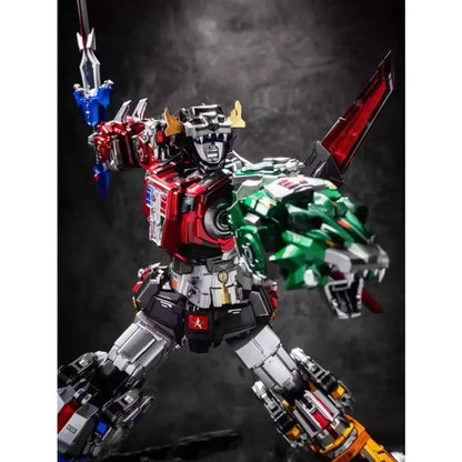 In Stock Reignite Beast King Reborn-01 Transformable and Combining Model LED Base Alloy Detachable Robot Lions Action Figure