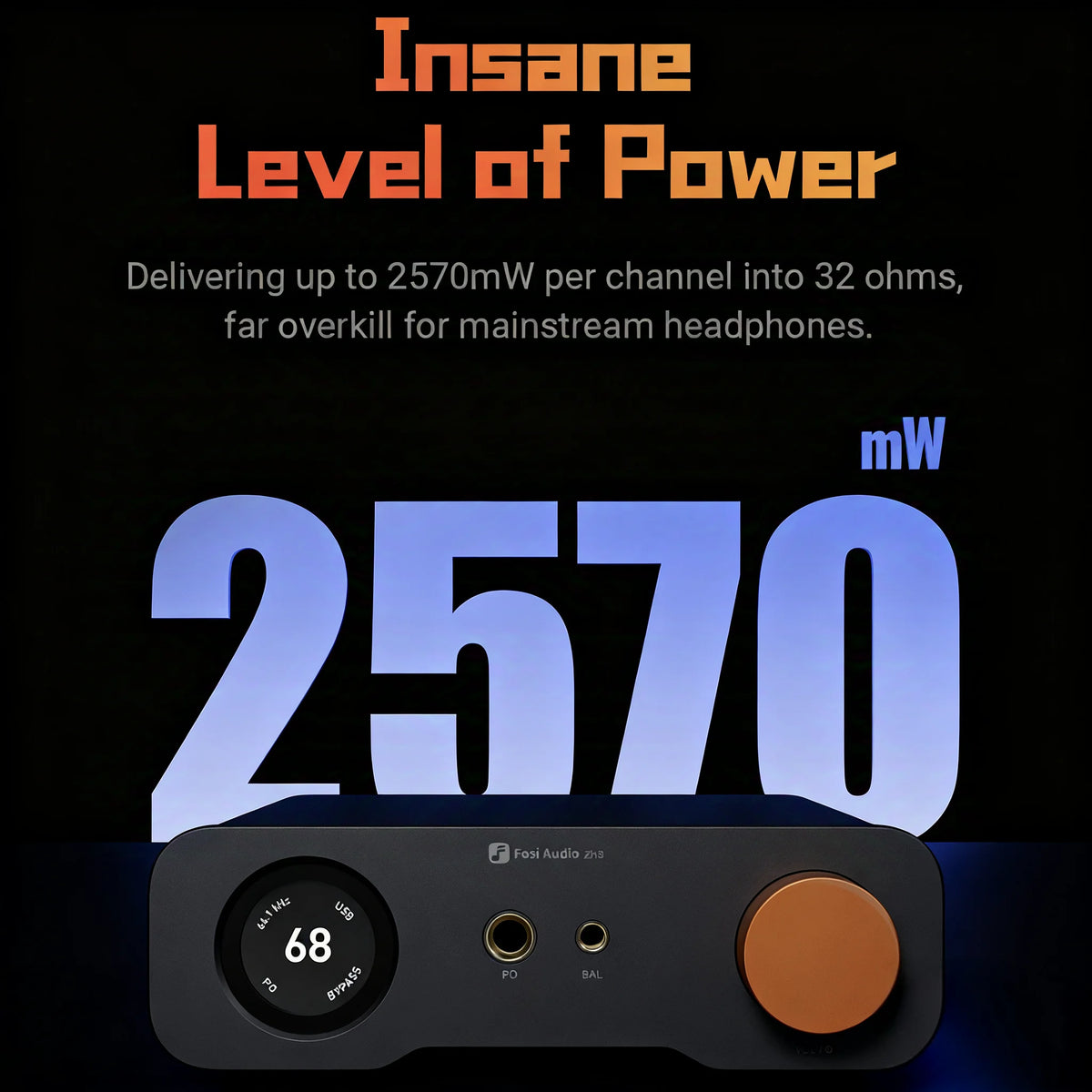 Fosi Audio ZH3 HIFI Headphone Amplifier AKM4493SEQ Desktop DAC Fully Balanced Preamp with Remote 12V Trigger Input