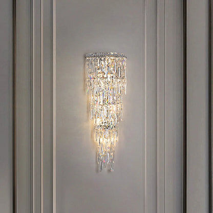 Hotel Lobby Modern Corridor Crystal Wall Lamp Bedroom Staircase Indoor Lighting Villa Duplex Living Room Background Decor Home