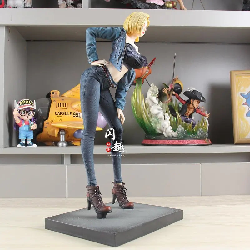 Android 18 Dragon Ball Z Anime Figure Android Statue Pvc Action Figures Desktop Ornament Collection Model Toys Gifts