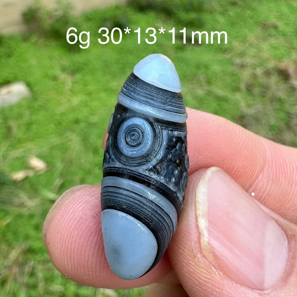 Natural Sardonyx Black Agate Alxa Gobi Eye Rock Mineral Specimen Energy Crystal Chakra Reiki Healing Stone Garden Decor DD1-8