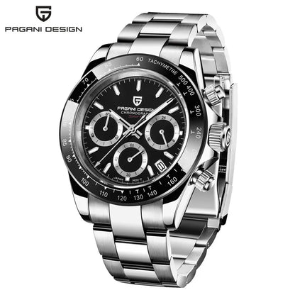 PAGANI DESIGN Luxury Chronograph Stop Watch for Men Sapphire MIYOTA VK63 Sport Waterproof Quartz Men's Wristwatches Reloj Hombre