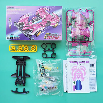 Daxing Xingda MINI 4WD Car High Intelligence Formula TZ-X Chassis Thunder God Asurada F