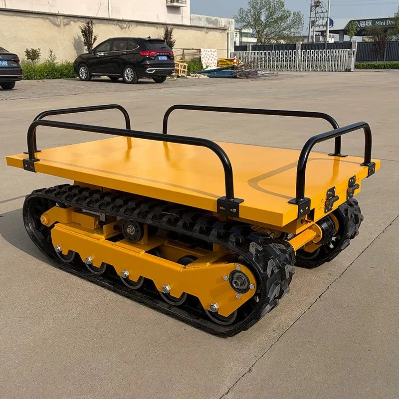 0.5-2T Remote Control Electric Rubber Tracked Crawler Carrier All Terrain Farm Construction Transport Vehicle 1400*900mm