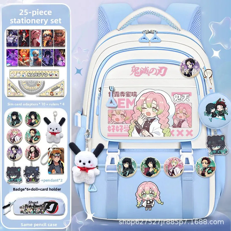 Demon Slayer large capacity cartoon elementary school backpack for boys and girls itabag Nezuko collaboration