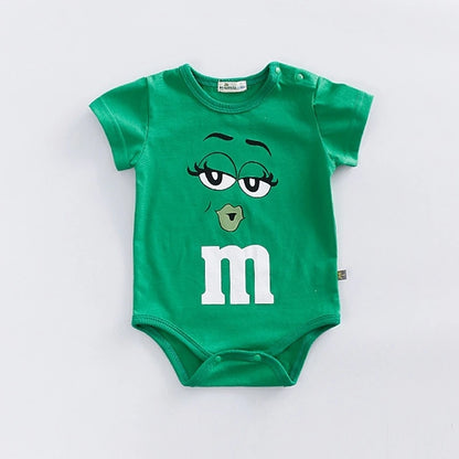 Cute Short Sleeve Rompers Newborn Clothing Solid Color Bodysuit Baby Boys Girls Thin Simple Onesies Fashion Summer Pajamas