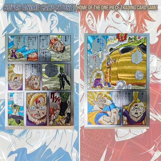 Anime Dragon Ball Custom-made Trading Cards Androids Arc Silver Dragon Cover Double-sided Storyboards Collectible Trading Cards