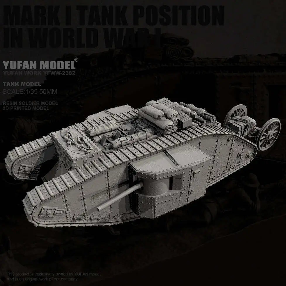 1/35 Tank Resin Model Colorless Self Assembled YFWW-2382/3D