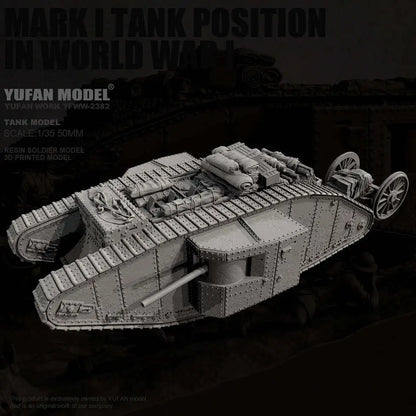 1/35 Tank Resin Model Colorless Self Assembled YFWW-2382/3D