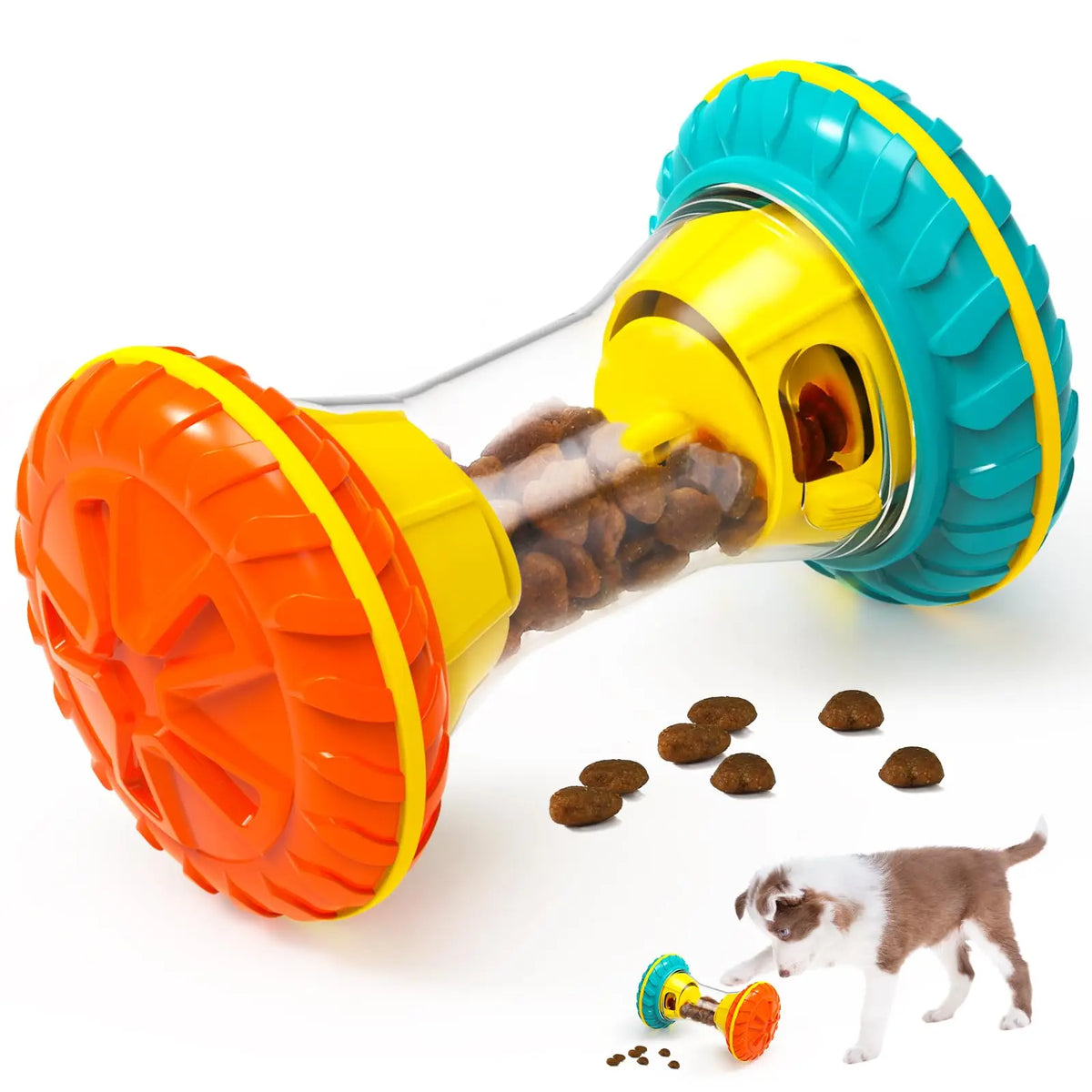 BoYoYo Interactive Dog Toys, Dog Puzzle Toys for Smart, Dog Enrichment Toy to Keep Them Busy, Treaw Puzzles Feeder, Yellow