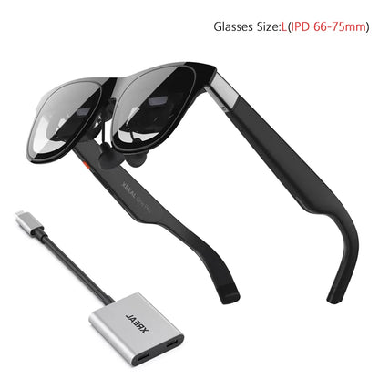 XREAL One Pro AR Glasses with 171'' 57 Fov Screen Smart Glasses Compatible with XBox PS5 Switch Steam Deck Drone Controller