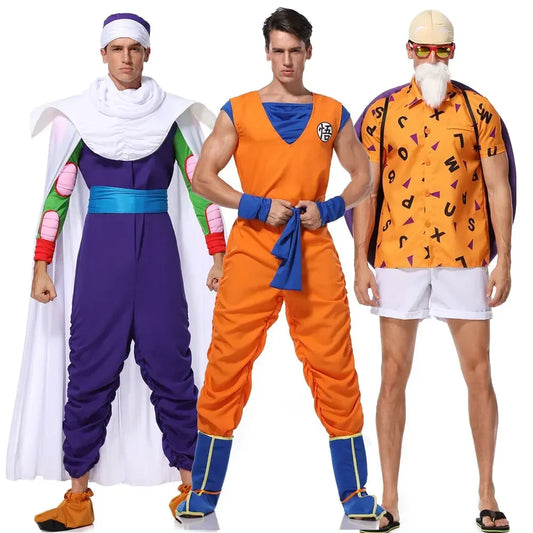 Son Goku Cosplay Costumes Turtle and Piccolo Cosplay Costumes Halloween Carnival Outfits For Disguise Male Role Play Dress Up