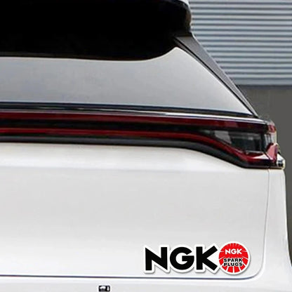 Waterproof Reflective NGK Spark Plug Car Sticker Creative Personalized Body Decoration Glass Sticker