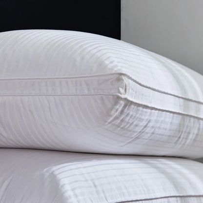 5 Star Hotel Quality Goose down Pillow with 3D Neck Support Slow Rebound 100% Cotton Fabric for Comfortable Sleep
