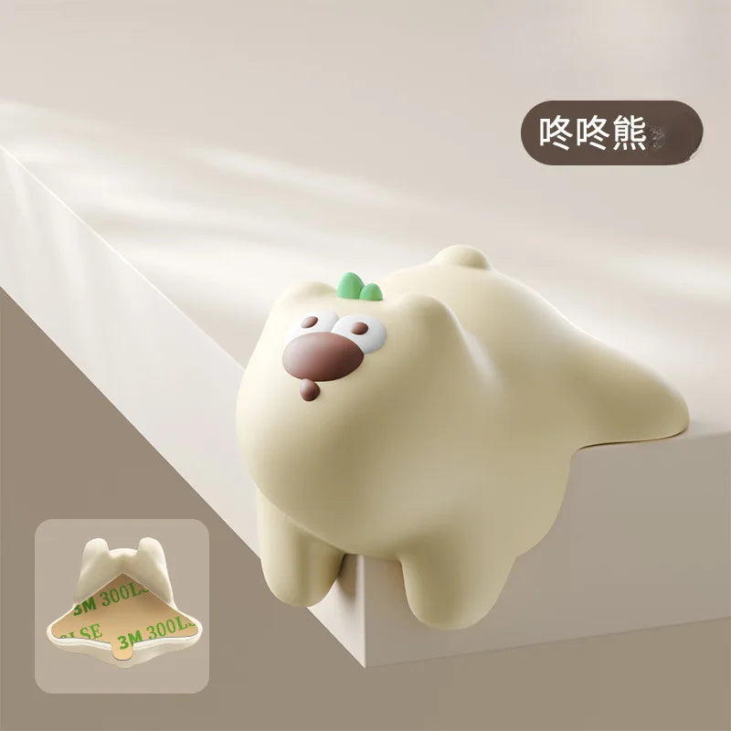 Baby table soft corner anti-collision sticker silicone window table hemming cartoon soft right angle protective cover