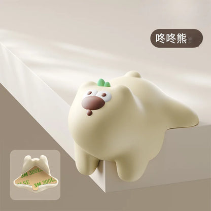 Baby table soft corner anti-collision sticker silicone window table hemming cartoon soft right angle protective cover