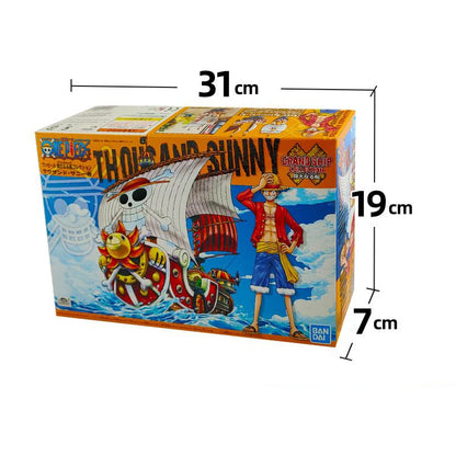 One Piece Thousand Sunny Ship Assembly Model Anime Pirate Ship Collectible Building Decoration Figure Cartoon Toys Gift for Fans