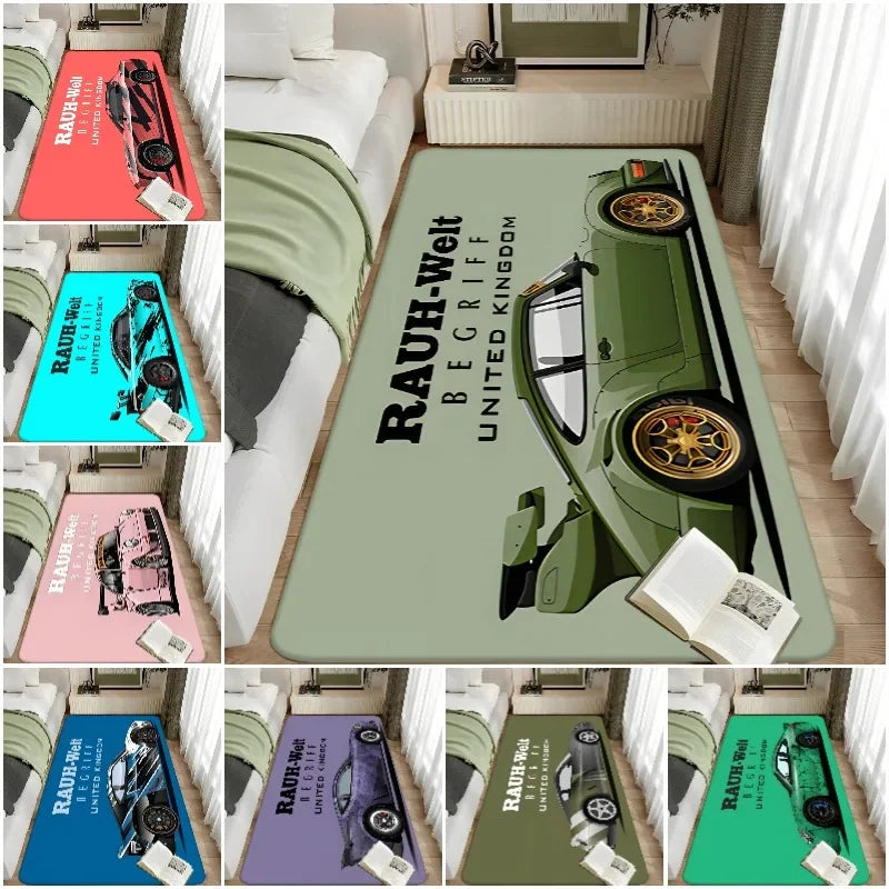 Tokyo JDM RWM Sports Car Carpet for Home Decor Floor Mat Living Room Rugs Bedroom Hallway Non-Slip Carpet Kitchen Rug Doormats