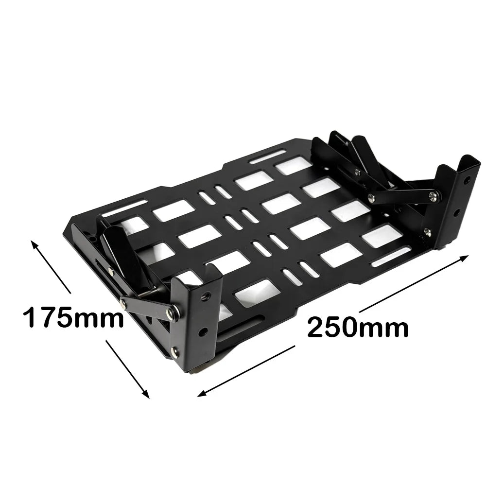 Folding Multi-Functional Aluminum Motorcycle Trunk Tail Box Universal Side Molle Panel Tactical Storage Box Modular Organizer