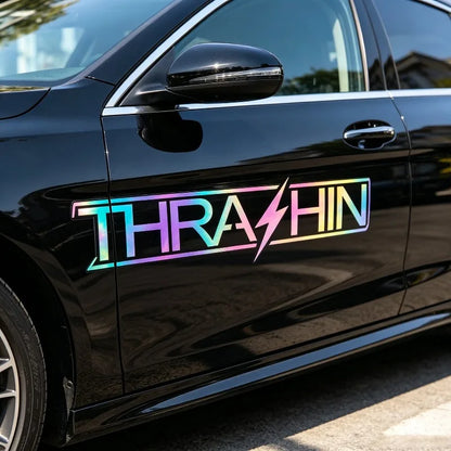 BLKUOPAR Thrashin Supply OG Logo Car Stickers Waterproof Holographic Occlusion Scratch Laser Decal Car Windshield Decoration