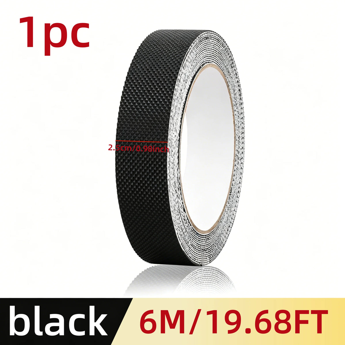 Black Rubber Anti-Slip Tape, Waterproof, Wear-Resistant, Anti-Drop, Non-Slip Sticker, Used for Stairs, Kitchens, and Bathrooms