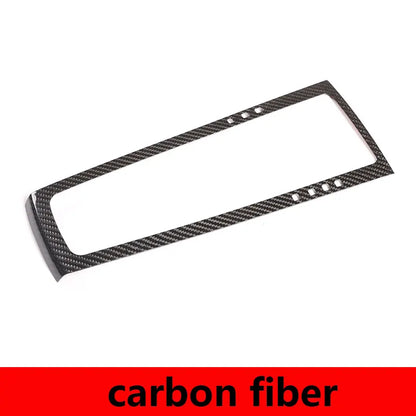 For Porsche MACAN 2014-2021 Real Carbon Fibre Car Central Control Gear Shift Panel Frame Cover Trim Sticker Car Accessories