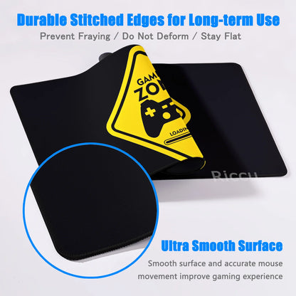 Retro Game Controller Mouse Pad Large Gamer Mat HD Anti-Slip Rubber XXL Desk Mat Office Computer Lock Edge Mousepad Gaming Rug