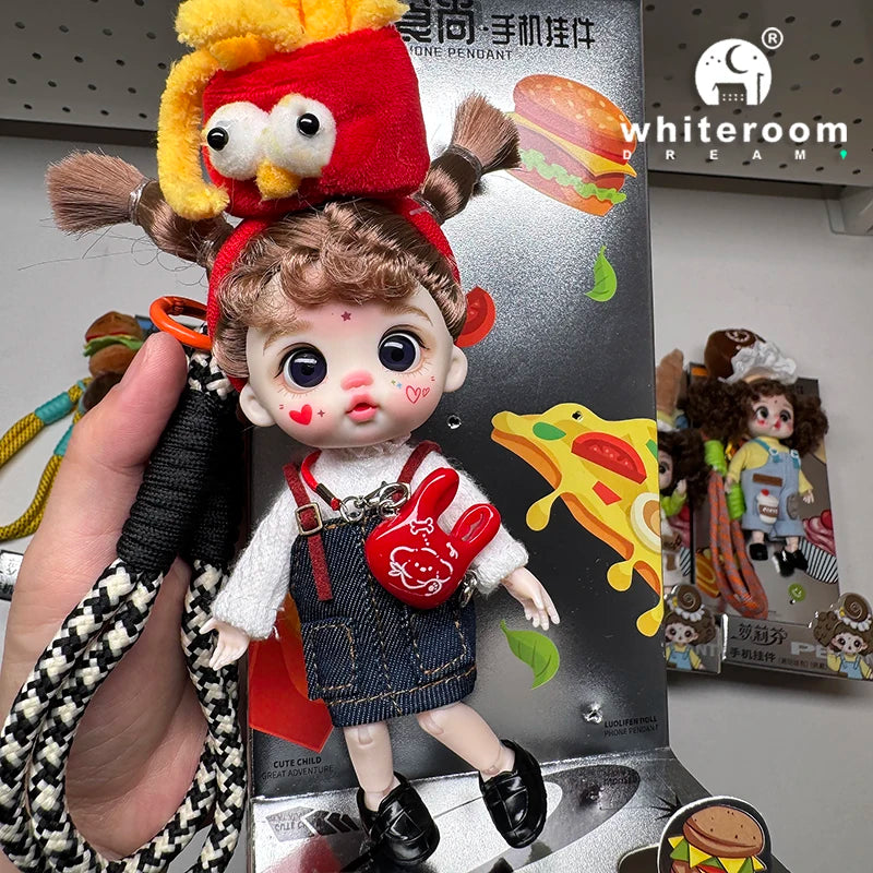 bjd doll Dolls for girls Labbu doll pocket mini blyth girl Doll Barbi cry Baby Rainbow Ball jointed doll Mobile phone Decoration