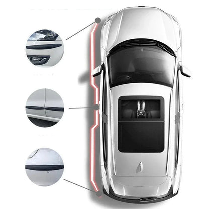 4/2 Piece Auto Car Bumper Protector Corner Guard Anti-Scratch Strips Sticker Protection Body Protector Molding Valance Chin
