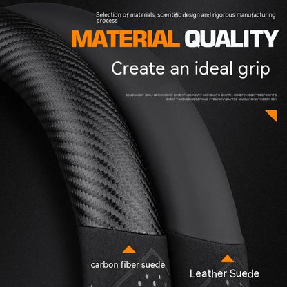 Carbon Fiber Steering Wheel Covers Suitable for Toyota Crown CHR, Yaris, Corolla, Auris, Rav4, Prius, Camry, Raize, Prado.