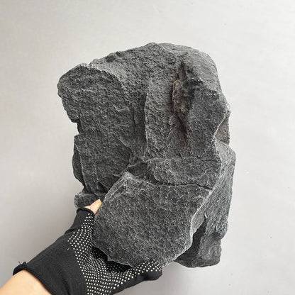 1 Black 3D PU Stone Simulation Landscape Photography Prop Artificial Rock Scenic Decoration for Photo Shoots