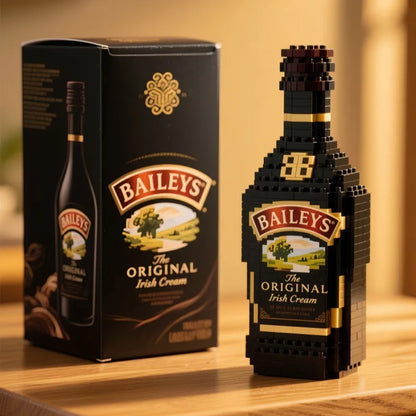 Whiskey Bottle Building Blocks Baileys Irish Cream Mini Liquor Model Creative DIY Bricks for Home Decor Model Kids Toys Gift