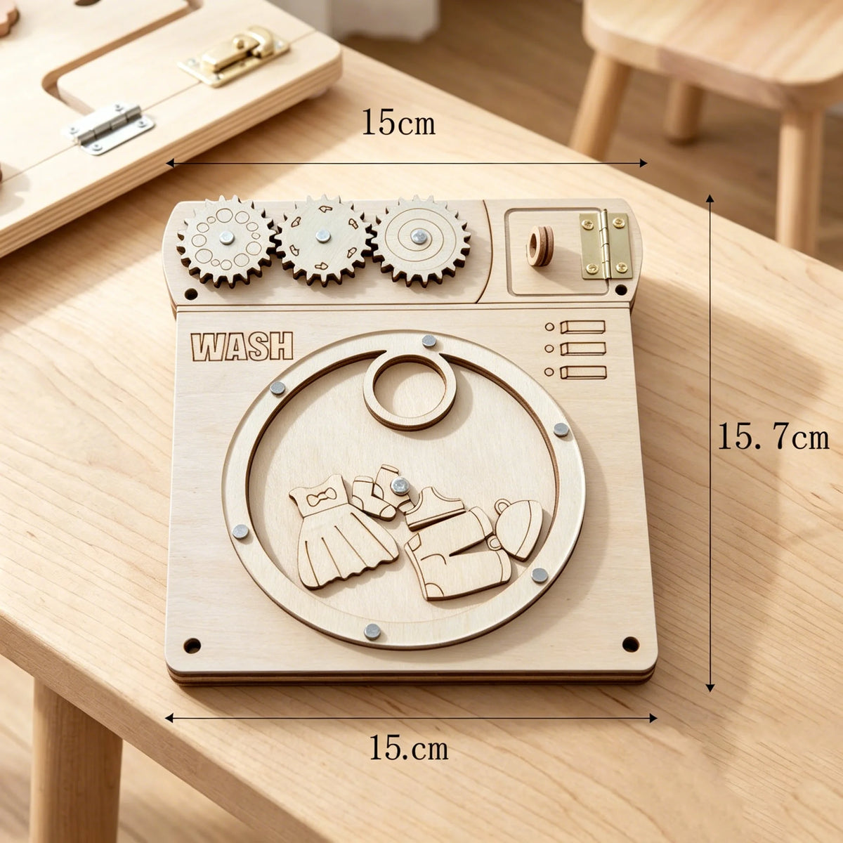 DIY Montessori Busy Board Accessories, Wooden Sensory Educational Toy, Fine Motor Skills & Cognitive Training Learning Toy for K
