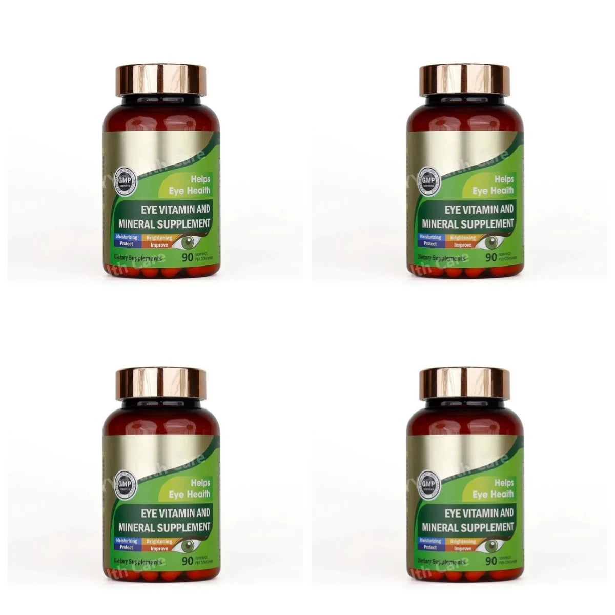 Lutein Eye Vitamins Capsules with Zeaxanthin Zinc Daily Eye Nutrition Supplement Eye Health Support for Adults 90 Count Bottle