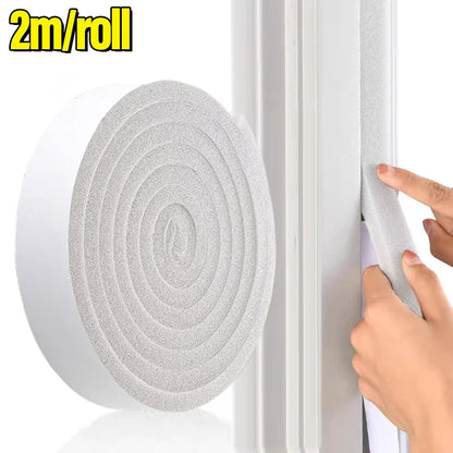 32M Self-Adhesive Foam Window Sealing Strip Weather Stripping Door Resilience Seal Tape Soundproof Windproof Insulation Strips