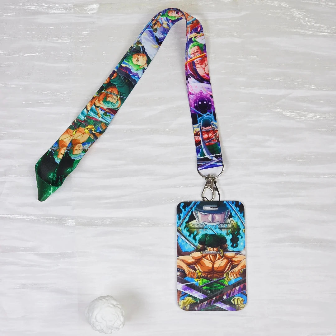 Anime Cartoon Credential Holder Keychains Neck Lanyard For Pass Card Anime Credit Card Holder Keychain Straps Wholesale