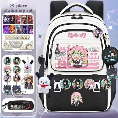 Demon Slayer large capacity cartoon elementary school backpack for boys and girls itabag Nezuko collaboration