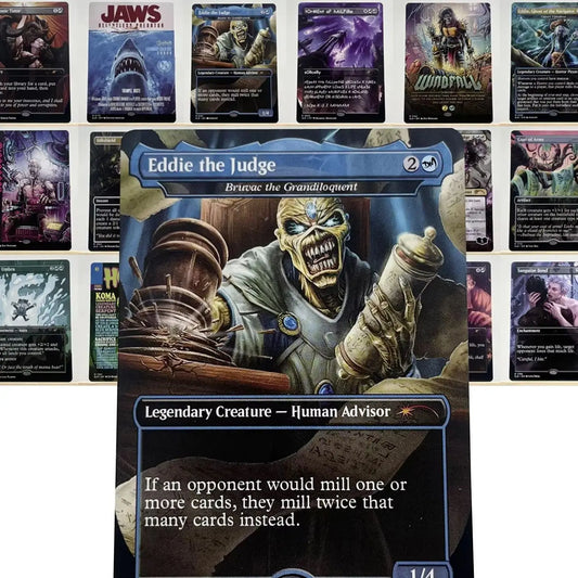 SLD HOLO19//001 Demonic Tutor Proxy Cards  Iron Maiden Sol Ring Arcane Signet Home Play Fierce Guardianship Nekusar The Mindra
