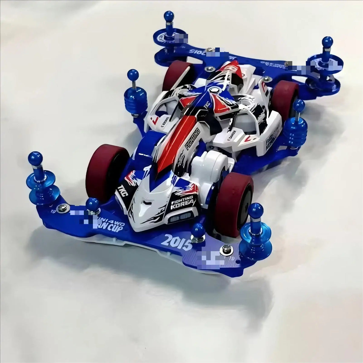 MA/AR Chassis FRP Upgrade Kit with Aluminum Rollers & Dampers for Tamiya Mini 4WD Super AV Avatar Car