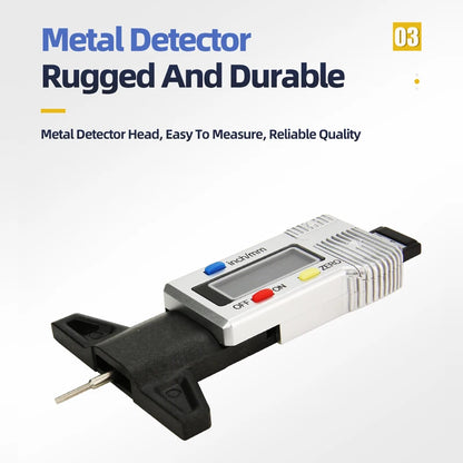 Tread Depth Gauge For Car Tyre Tire Meter Thickness Gauges Automobile Tire Wear Detection Measuring Tools Depth Caliper