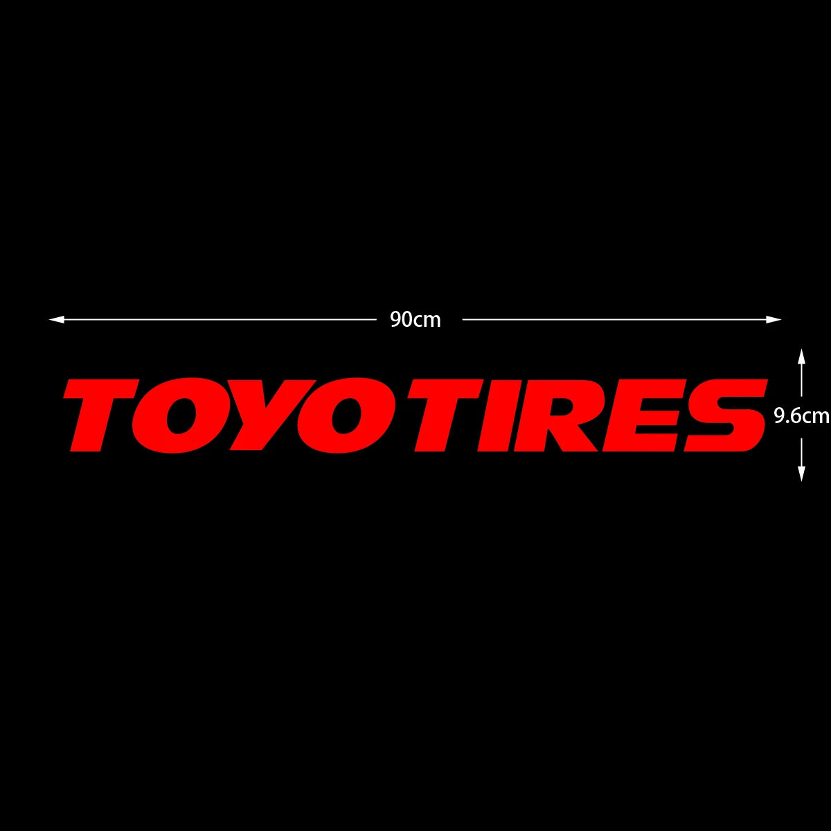 Car Sticker Toyo Tires Logo Windscreen Rear Windshield Hollow Letters Reflective Decals Bumper Door Helmet Modified Accessories