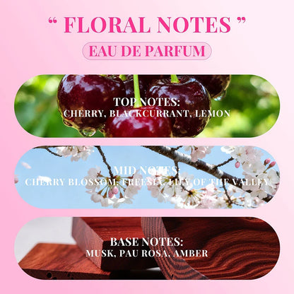 Pheromones Perfume For Women To Attract Men,Long Lasting Roll On Scent,Fruity Floral Eau De Parfum,Jasmine/Violet/Musk Fragrance
