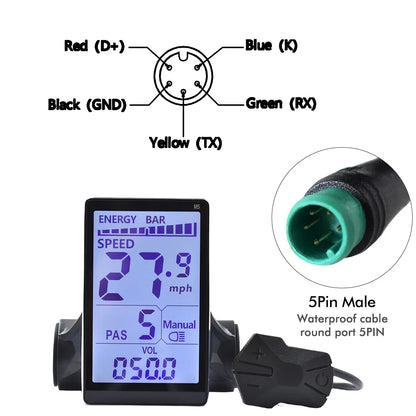 Color Wired Stopwatch Supports Electronic Shift Odometer Bike Computer Waterproof Cycling Odometer Electric Bike Accessories