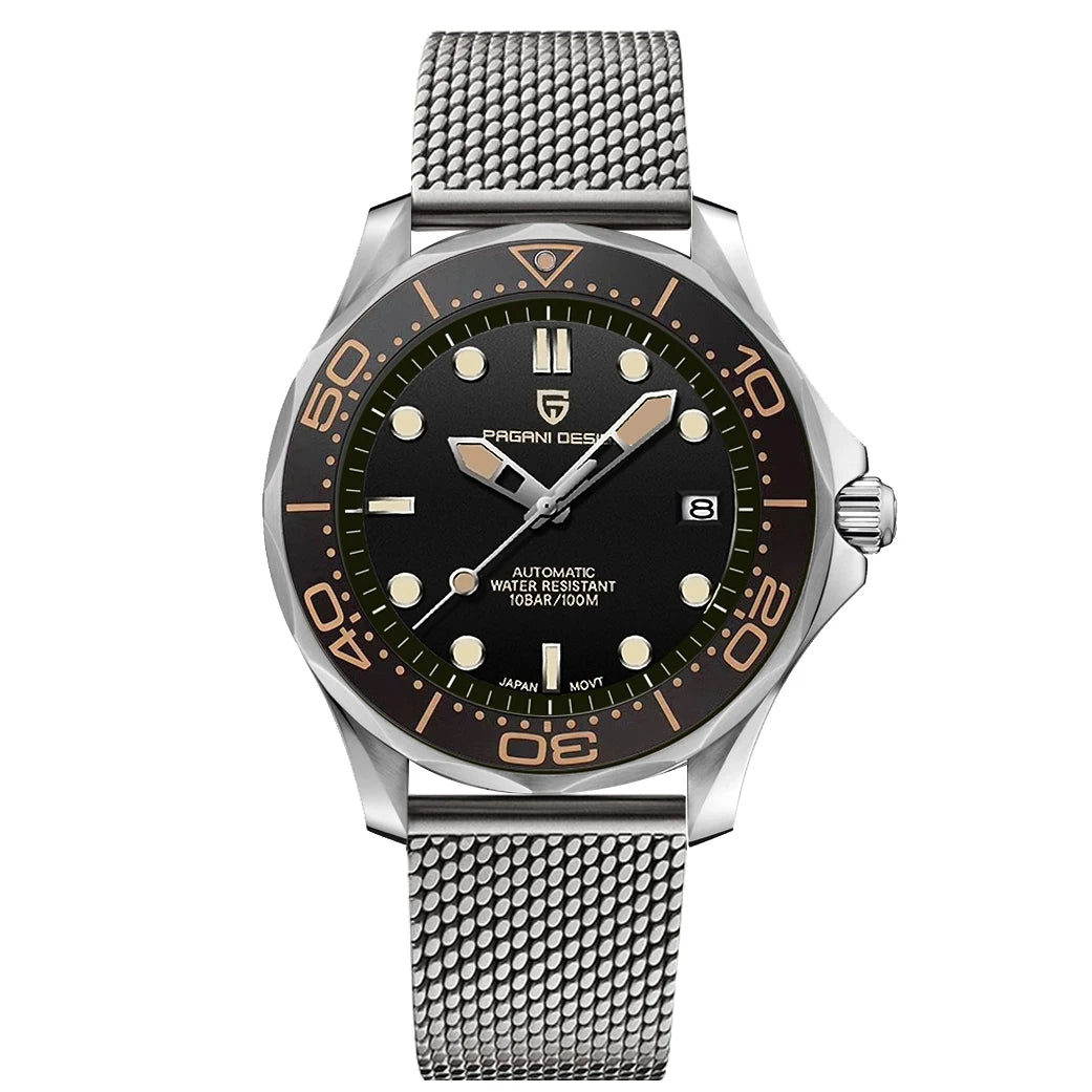 PAGANI DESIGN Navy Blue Ceramic Bezel Men's Watches Automatic Watch For Men Luminous Diving Mechanical Wrist Watch Men 2026 New
