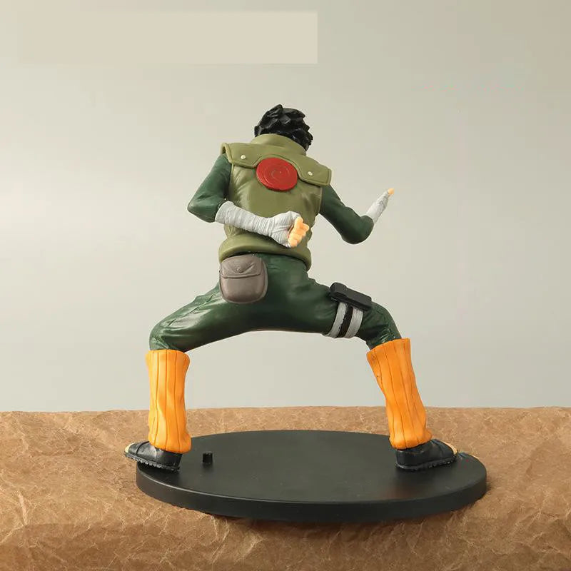 16cm Naruto Anime Figure Rock Lee Hyuuga Hinata Roubu Double Lion Fist Fighting Action Figure Collection Model Doll Toys Hobbie