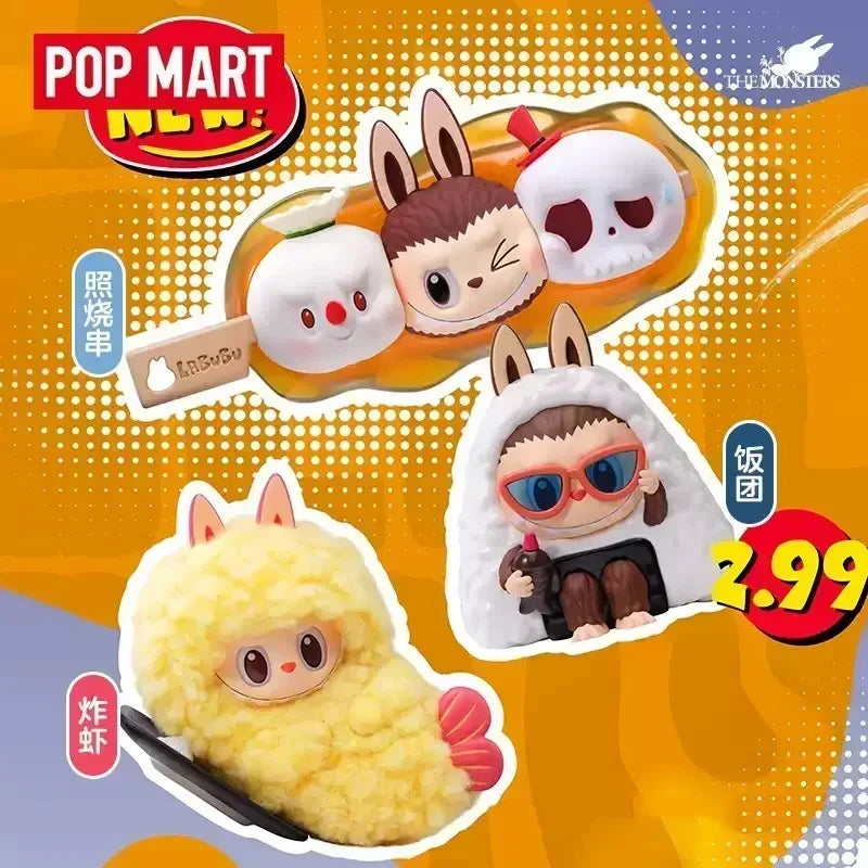 POPMART THE LABUBU MONSTERS WACKY MART Series Blind Box Guess Bag  Original charm Girl festival gift Anime figures Ornament