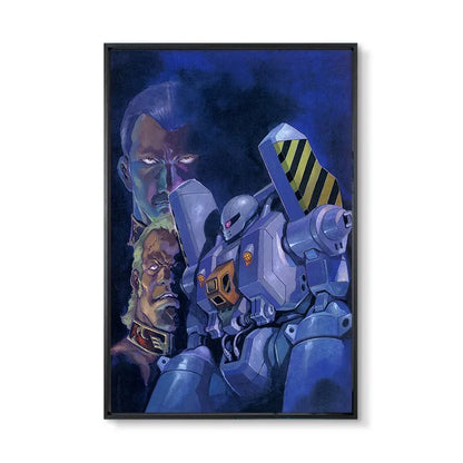 Gundam UC 0079 Frameless Canvas Print  Amuro RX-78 Poster Merchandise - Decorative Wall Art for Bedroom and Headboard